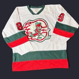 Vintage Chilli Pepper Hockey Jersey Athletic Knit Sz XXL